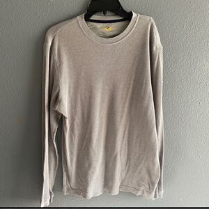 club room men’s medium gray long sleeve shirt